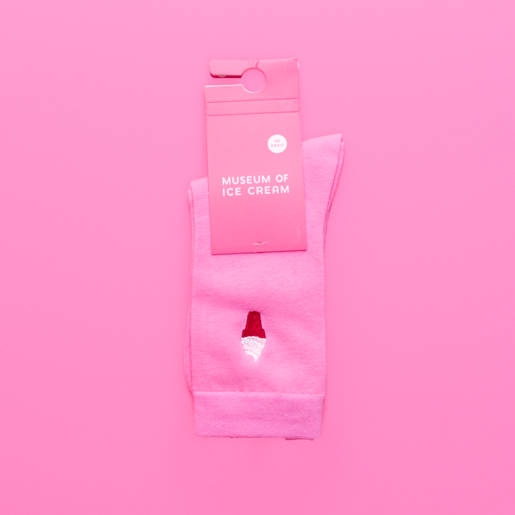 PINK SOFT SERVE ADULT SOCKS